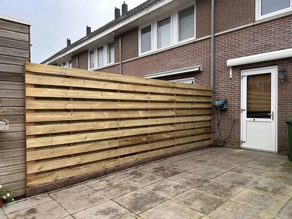 Schutting plaatsen
